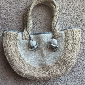 Chic Tan and Cream Women's Tote Bag